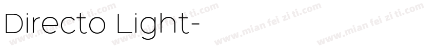 Directo Light字体转换